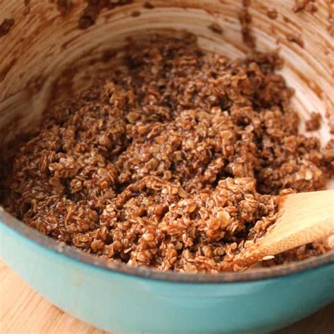 Bring mixture to a boil and let boil 1 minute. No Bake Chocolate Oatmeal Cookies with Peanut Butter- All ...