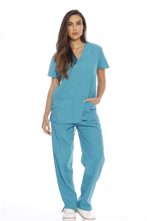 Just Love Women's Scrub Sets Six Pocket Medical Scrubs (V-Neck with