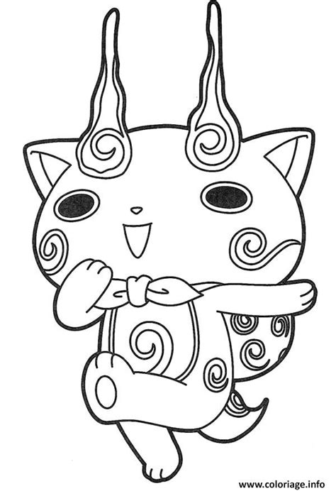 Coloriage Manga Yokai Watch Dessin Yokai Watch à imprimer