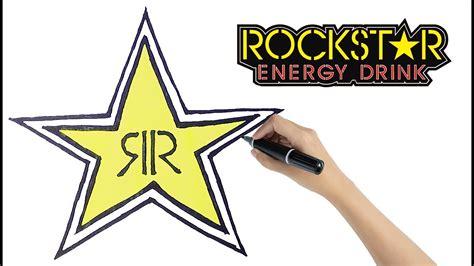 How To Draw The Rockstar Energy Drink Logo Youtube