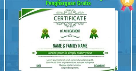 Editable certificate templates ready for you to download and customize for any occasion. download template sertifikat word gratis - Jelata