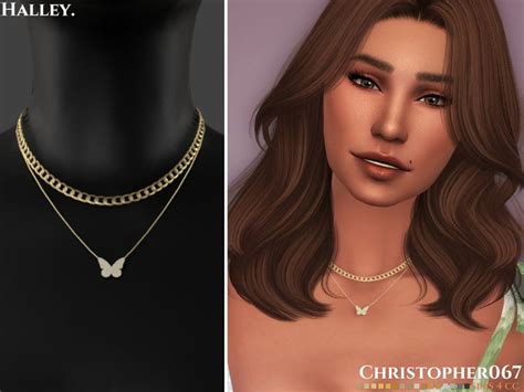 Halley Necklace Christopher067 Sims 4 Piercings Sims 4 Tsr Sims 4