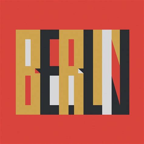 Berlin Letters Typography Geometry Berlin Creanet Instagram