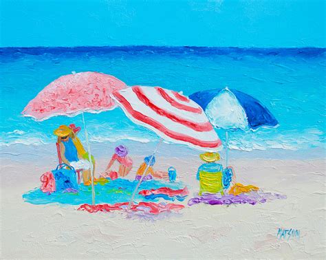 Beach Painting Summer Beach Vacation Painting By Jan Matson Fine