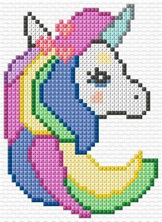 81х110 crosses (for canvas aida 14 is. Unicorn Cross Stitch Pattern - Free Printable | Unicorn ...