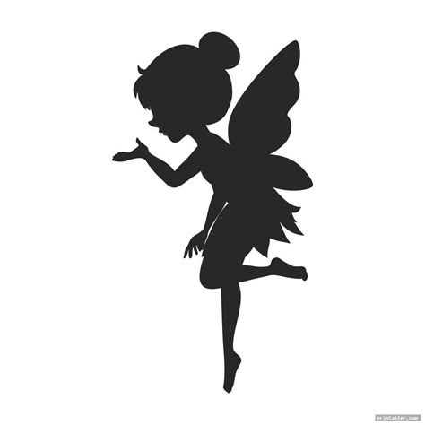 Little Printable Fairy Silhouette Fairy