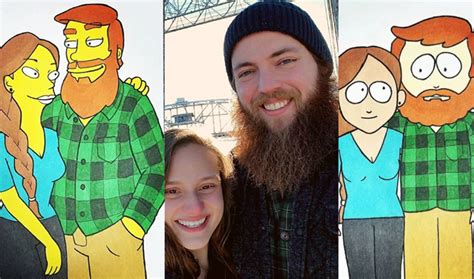 Artistic Boyfriend Draws Himself Girlfriend As 10 Different Cartoons