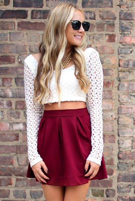 We provide an crop top with short skirt buying guide, and the information is totally objective and authentic. 7 Crop Tops & Skirts Pair Combinations - Bewakof Blog