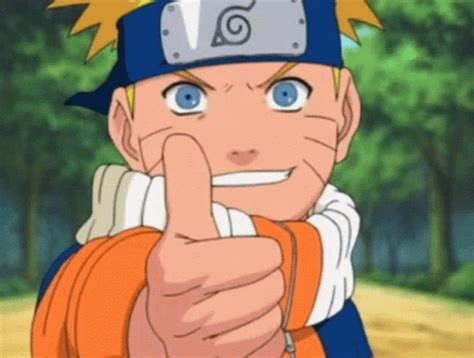 Naruto Smile Thumbs Up Wink Friends 