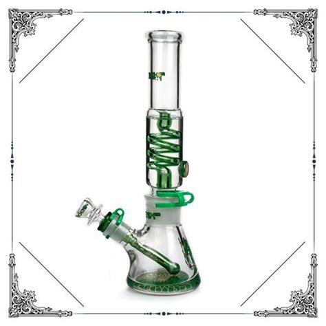 Phoenix Freezable Glycerin Coil Glass Beaker Bong Rig 12 Inch 3 Colors Available ⋆ Iburnt