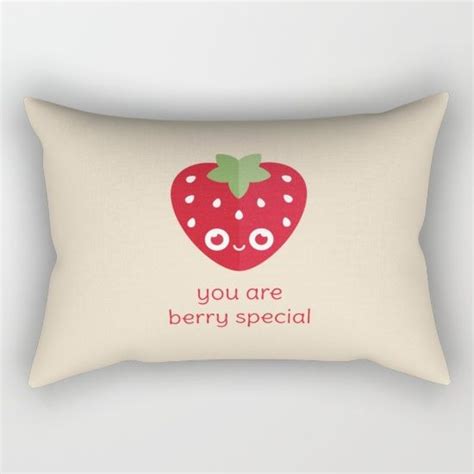 You Are Berry Special Rectangular Pillow Pun Puns Strawberry