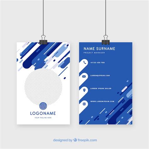 Premium Vector Id Card Template