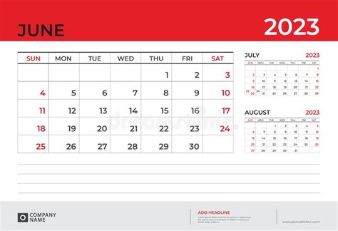 June 2023 Page Calendar 2023 Template Desk Calendar 2023 Year