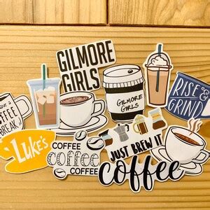 Coffee And Gilmore Girls Stickers Coffee Stickers Gilmore Etsy