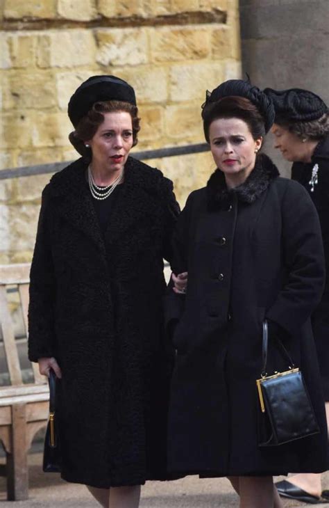 Oooh Its Helena Bonham Carter And Olivia Colman In Costume For The