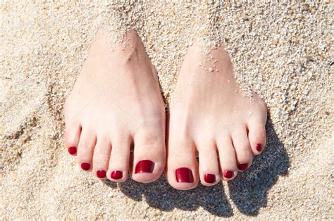 Womans Feet In Sand Stock Photo WithGod 8583166