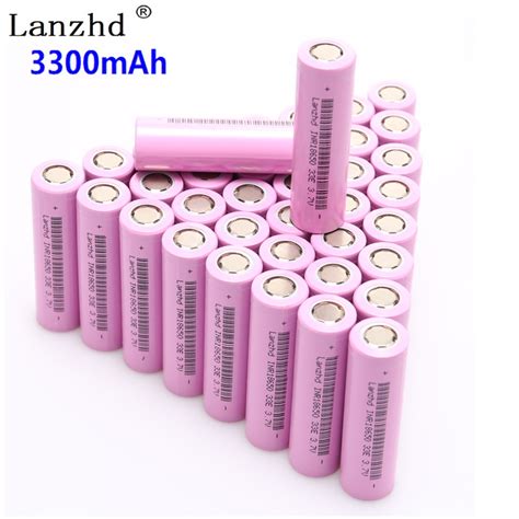 40pcs 18650 3 7v inr18650 rechargeable batteries lithium li ion 3 7v 30a large current 18650vtc7