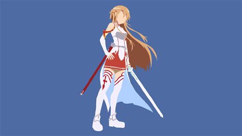 Sword Art Online Yuuki Asuna Vectors Anime Vectors