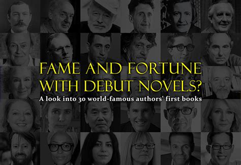 30 World Famous Authors Debut Novels Kotobee Blog