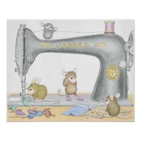 House Mouse Designs Sewing Poster House Mouse Stamps