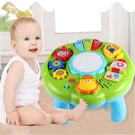 Baby Electric Toys Musical Learning Table Kids Animal Farm Piano