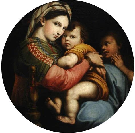 Madonna Della Sedia After Raphael Painting By Anonymous