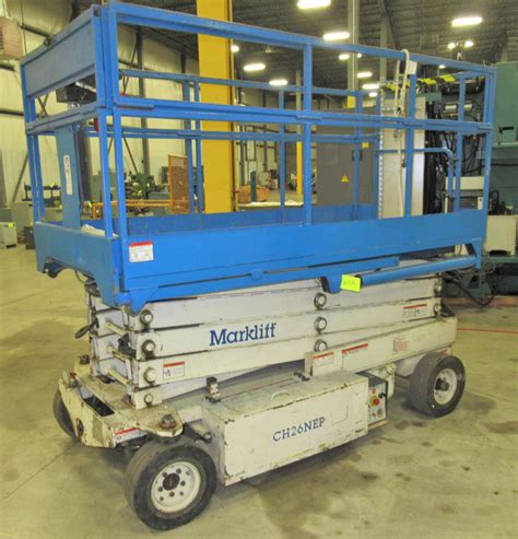 Marklift Mdl Ch26nep Electric Scissor Lift 1000 Capacity 26 Height