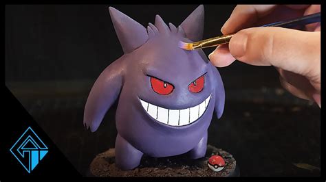 🔷 Sculpting Gengar From Pokemon Unite Custome Gengar Figure Pokemon
