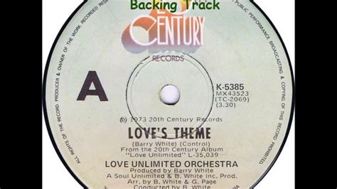 Unlimited Orchestra Love Theme Backing Track Youtube