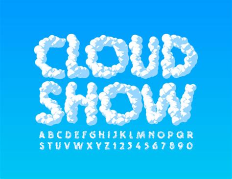 Cloud Font Illustrations Royalty Free Vector Graphics And Clip Art Istock