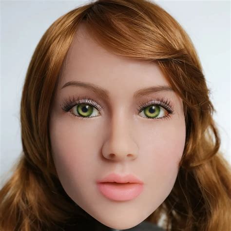 2017 newest top quality head 15 big doll s head tan skin sex doll head for silicone sex doll