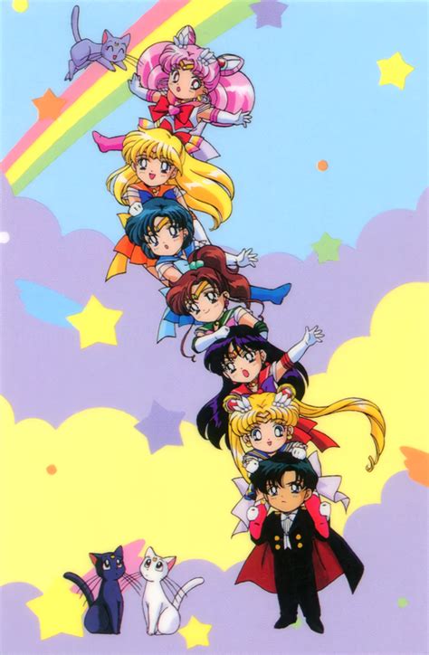 Aino Minako Artemis Sailor Moon Chiba Mamoru Chibi Usa Diana