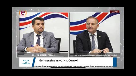 Rektörümüz Prof Dr Mehmet Tahir Güllüoğlu Edessa Tv de Üniversite