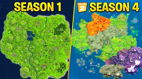 Evolution Of The Entire Fortnite Island Season 1 Chapter 2 Season