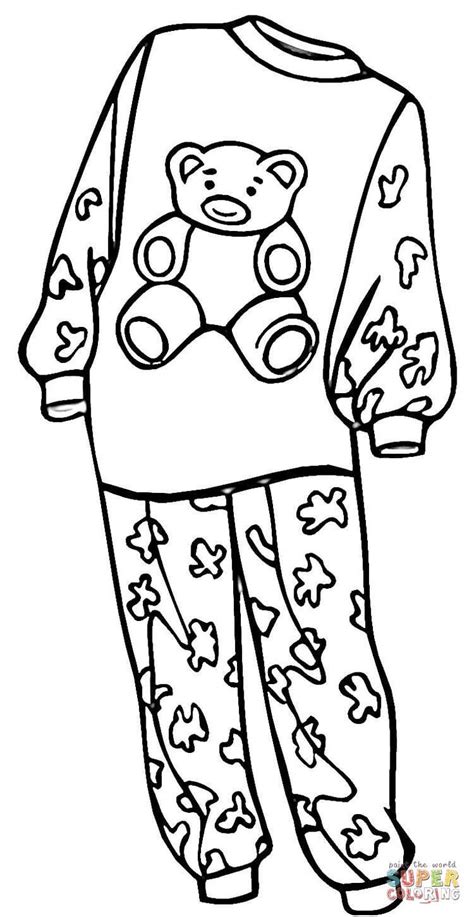 Why not look preppy and feminine at the same time? Pajamas for a Girl | Super Coloring | Coloring pages for ...