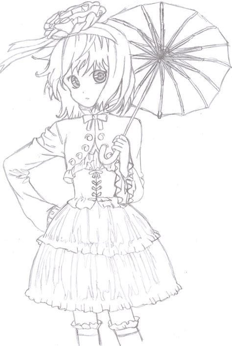Anime Girl Dress Drawing At Getdrawings Free Download