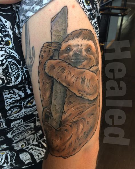 Sloth Color Tattoo Color Tattoo Portrait Tattoo Tattoos