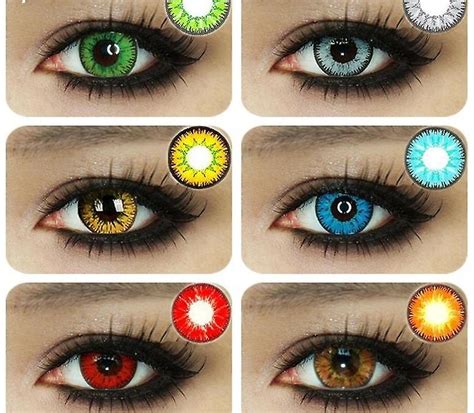 beautiful pupil eye cosmetic colorful contact lens fruugo uk
