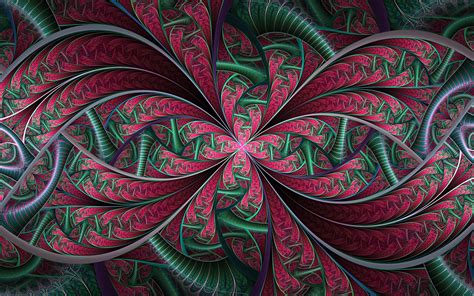 Download Green Pink Abstract Fractal Hd Wallpaper By Suicidebysafetypin