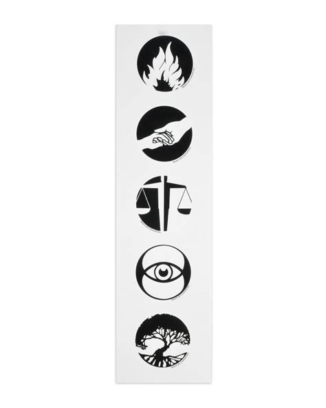 Divergent – Faction Symbols Temporary Tattoos ***DISCONTINUED***