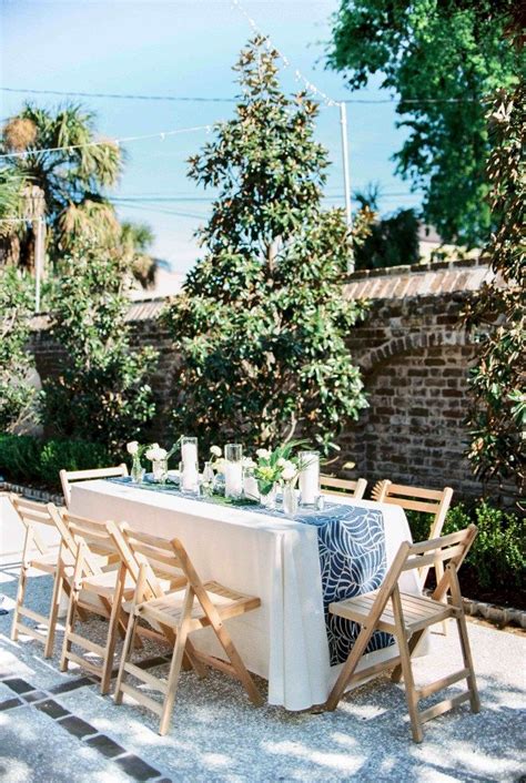 Outdoor Reception Seating Charleston Elegant Outdoor Wedding At The