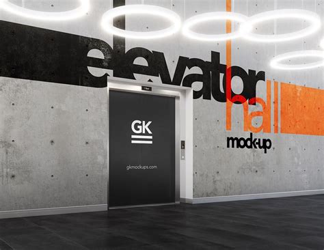 Download Realistic 3D Elevator Mock-up 3 in 1 - GK Mockups Store | Elevator hall, Elevation, Elevator ...