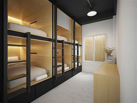 Gallery Of Ora Hostel Sea Architecture 4 Hostels Design Hostel Room Built In Bunks