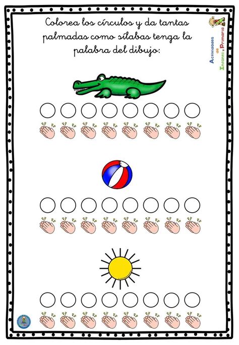 Trabajamos La Conciencia Silábica Damos Tantas Palmadas Como Sílabas