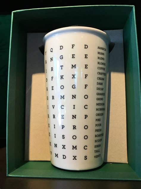 Starbucks Word Search Mug Long Story Short