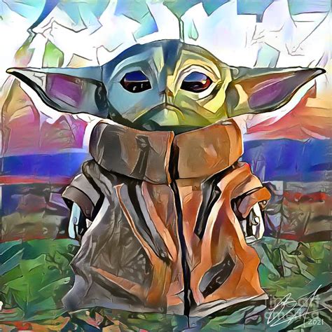 Baby Yoda 2021 Painting By Ryan Anderson Pixels