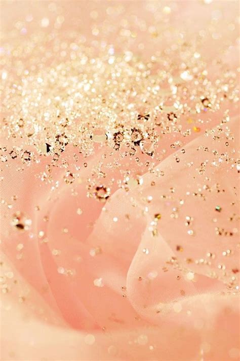 Pretty Peach Fabric With Sparkling Gold Sequins Peach Perfect