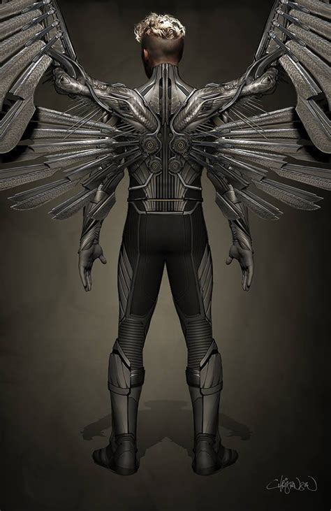 Conceptual Artwork Of Ben Hardy As Angel In The Upcoming Marvel