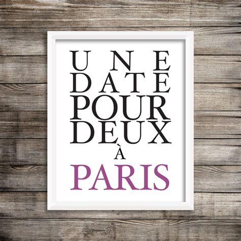 Paris Typography Art Print Paris 8x10 Art Print ~ Digital Download By Moderngenes On Etsy