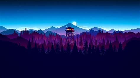 Enjoy and share your favorite beautiful hd wallpapers and background images. Widescreen Wallpaper, 4k, Digital, Firewatch, Night ...